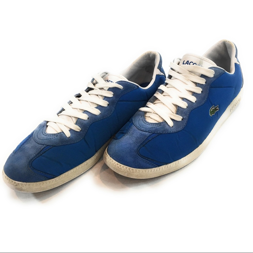 Lacoste Mens Blue Low Top Sneaker, Shoes, Size 13
